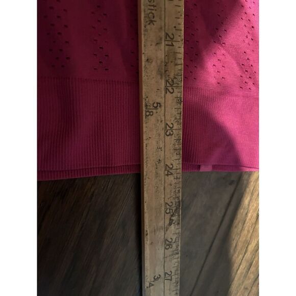 Lululemon Top 4 Swiftly Breathe Long Sleeve Fetching Lines Ripened Raspberry - Picture 4 of 7